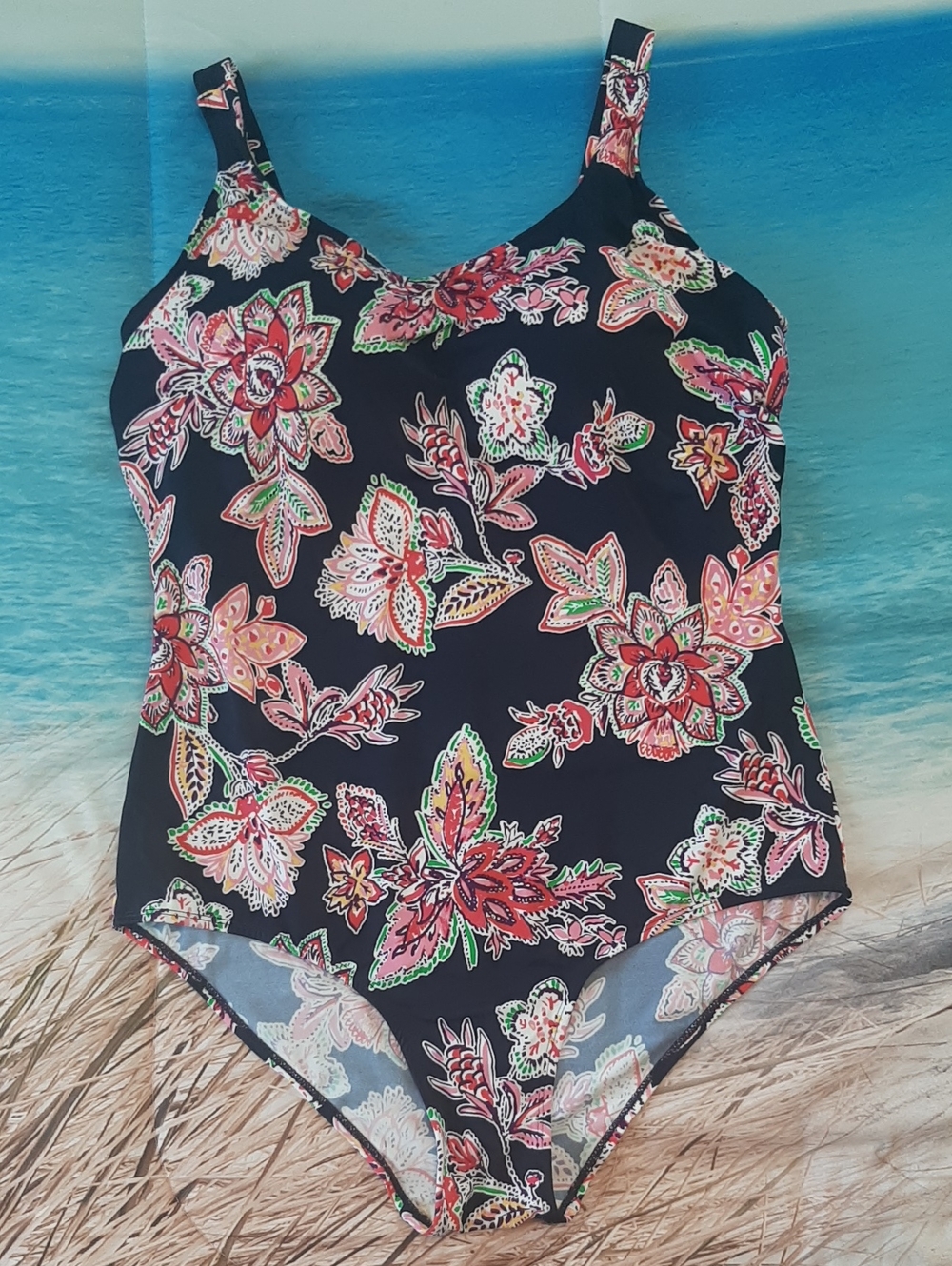 Swim 365 Size 20 One Piece Swimsuit Supportive Adjustable Straps Beach Wear